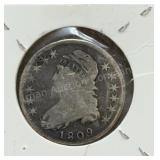 1809 Capped Bust Silver 50C Piece