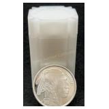 20x 2013 Indian Head 1 Troy Oz Silver Rounds