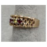 10K Gold Mothers Ring - 3.67g - Sz 7