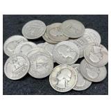 20x Silver Jefferson Quarters