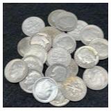 26 Silver Roosevelt Dimes