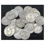 20x Silver Jefferson Quarters
