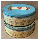 2 Large Manor Bakers Tins