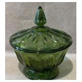 Green Pattern Candy Dish
