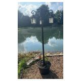 Solar Patio/ Steer Style Light 7 Ft Tall  w/