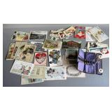 Sewing Kit, Post Cards. Etc