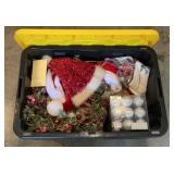 Tote with Christmas Decor