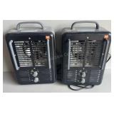 2 Red Stone Milk House Style Heaters