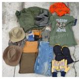 Hats, Insulated Jeans 34, Heavy Gloves, Boots Sz8