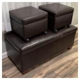 3PC Storage Ottomans
