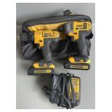 DeWalt 20V Drill & Driver, 2 Batteries & Charger