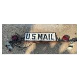 US Mail Metal Car Sign