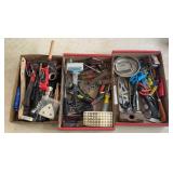 3 Flats of Assorted Hand Tools