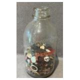 Half Gallon Pevely Milk Jug with Buttons