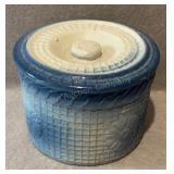 Crock Butter Dish, has a few Chips