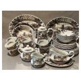 Yorkshire Staffordshire England Dish Set