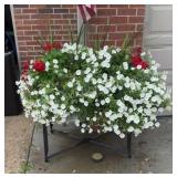 Nice Flower Arrangement in Antique Wash Tub