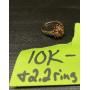 10kt gold ring 2.2 grams