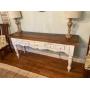 Farm style console table 5 drawers