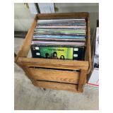Crate of albums