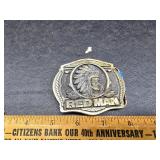 Red Man belt buckle