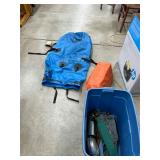 Dry bags camping gear and hats
