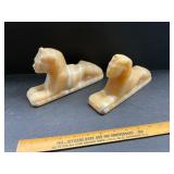 Marble book ends