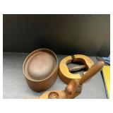 3 vintage wood pcs