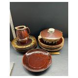 Brown dishes