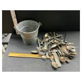 Bucket with flatware