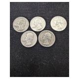 5 silver quarters