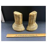 Marble book ends