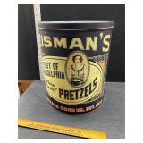 Vintage pretzel can
