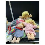 Cabbage patch dolls and clothing