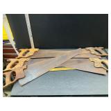 5 vintage hand saws