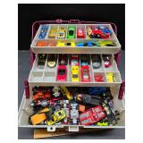 Tackle box and diecasts