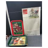 Coke trays and poster