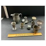 Miscellaneous pewter and other