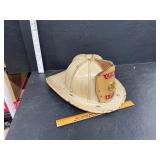 Vintage fireman helmet