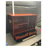 Desk top cabinet