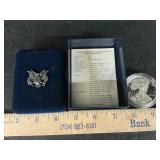 1996 silver Eagle 1 oz 999
