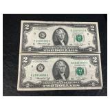 2 2 dollar bills