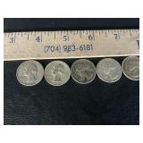 5 silver quarters