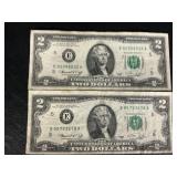 2-2 dollar bills