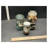 Jars with buttons