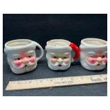 3 Santa cups