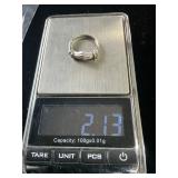 10 k gold ring with 10 diamonds