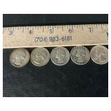 5 silver quarters