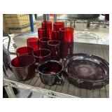 Red glass lot