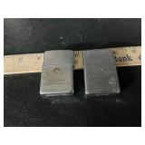 2 zippo lighters